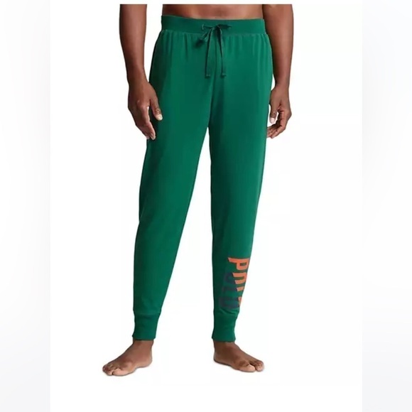POLO RALPH LAUREN Men's Logo Pajama Pants, lounge joggers Kelly green - Picture 5 of 7